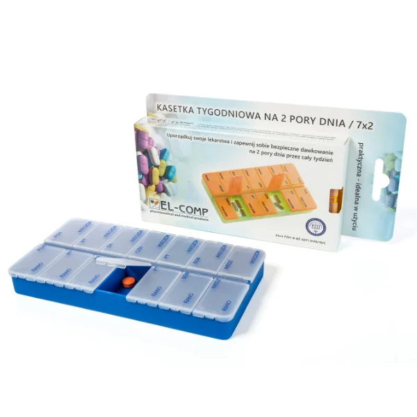 kasetka_do_leków_tygodniowa_z_podziałem_na_2_pory_dnia_el_comp_sklep_medyczny_profimed_goleniow_02