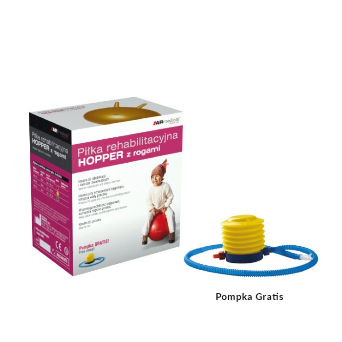 Piłka rehabilitacyjna HOPPER z rogami 55cm Zielona 2 Piłka_rehabilitacyjna_HOPPER_z_rogami_50cm_Zlota_sklep_medyczny_profimed_2